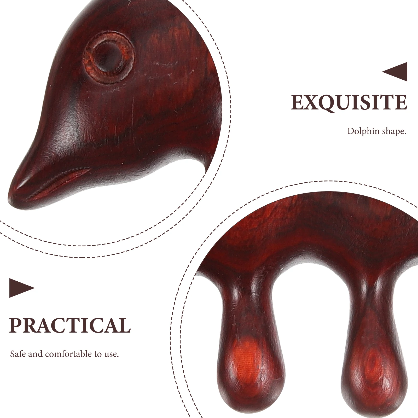 Delicate Wooden Massage Comb Wide Tooth Cute Dolphin Portable Travel Light Weight Hair Detangling For Curly Hair Women Men
Delicate Wooden Massage Comb Wide Tooth Cute Dolphin Portable Travel Light Weight Hair Detangling For Curly Hair Women Men