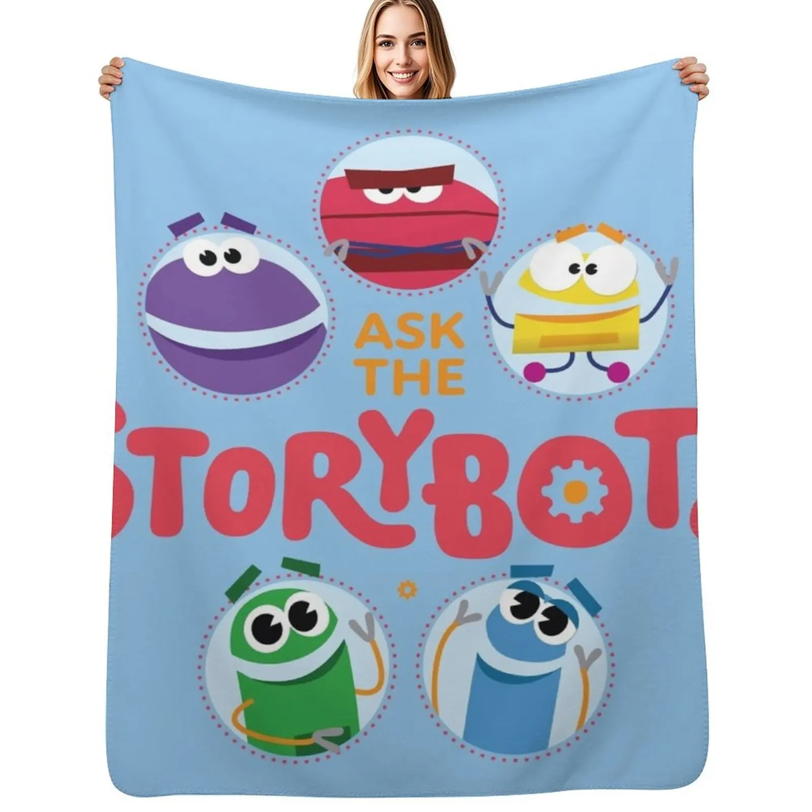 Ask the Storybots Throw Blanket Travel Size Cozy Blanket for Plane Train
Ask the Storybots Throw Blanket Travel Size Cozy Blanket for Plane Train