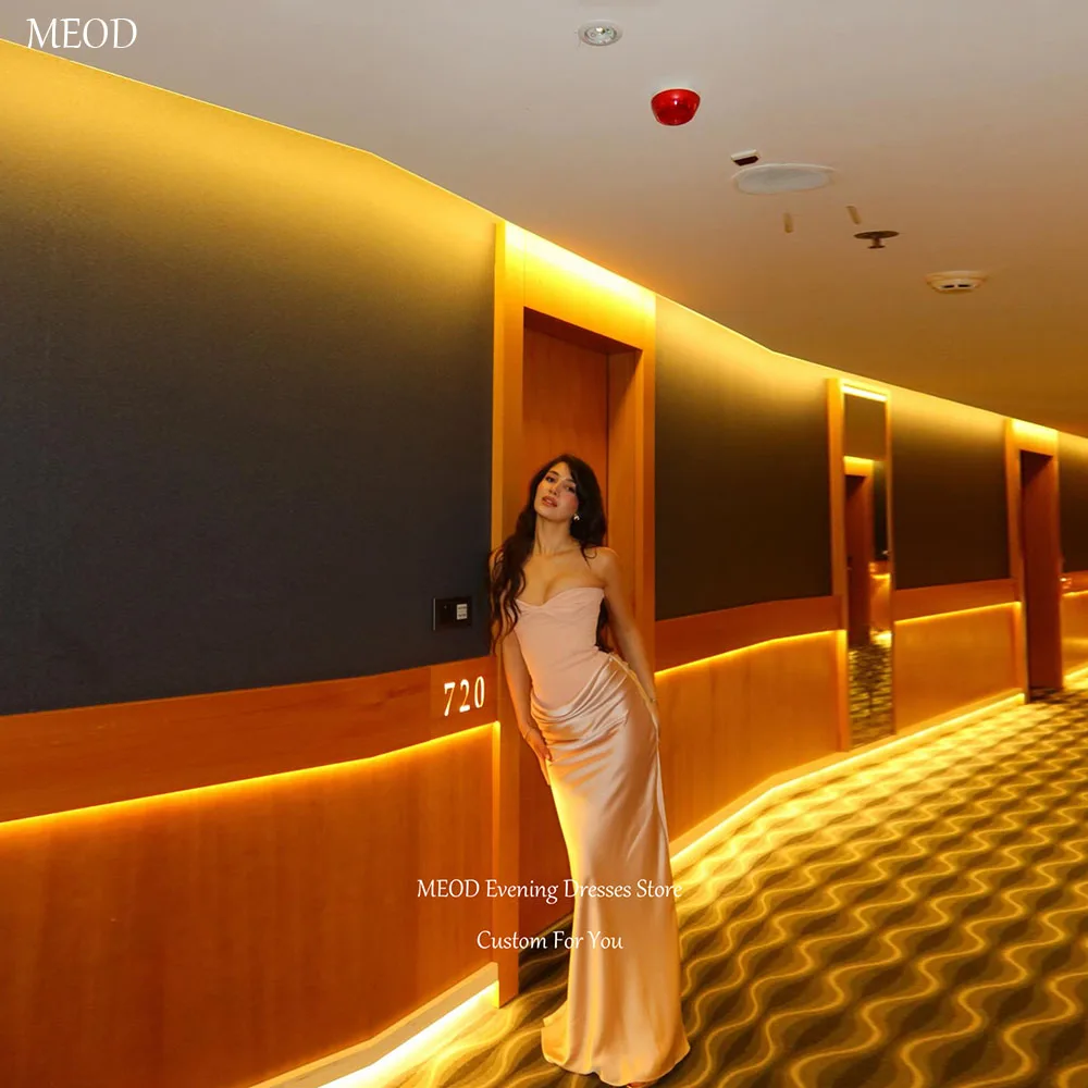 MEOD Strapless Mermaid Formal Party Gowm sSleevelsss Satin Evening Dress Graceful Floor Length Vestido De Festa Customized
MEOD Strapless Mermaid Formal Party Gowm sSleevelsss Satin Evening Dress Graceful Floor Length Vestido De Festa Customized