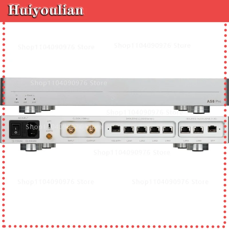 New AS8 Pro flagship audio HIFI fever switch 2.5G 10 Gigabit optical isolation OCXO clock
New AS8 Pro flagship audio HIFI fever switch 2.5G 10 Gigabit optical isolation OCXO clock