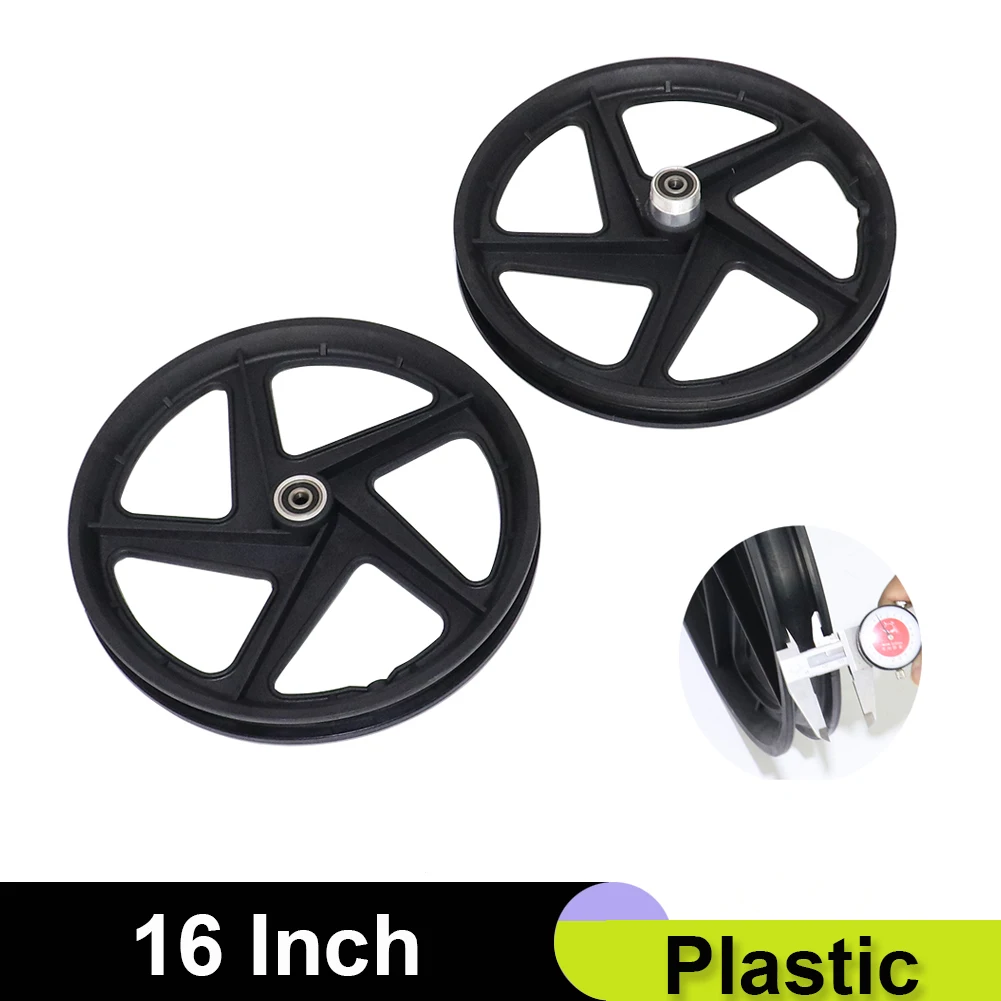 1 Pair 320mm 16 Inch Front And Rear Wheel Tyre Plastic Rim Hub For 16inch Electric Scooter Bike Motorcycle Accessories
1 Pair 320mm 16 Inch Front And Rear Wheel Tyre Plastic Rim Hub For 16inch Electric Scooter Bike Motorcycle Accessories