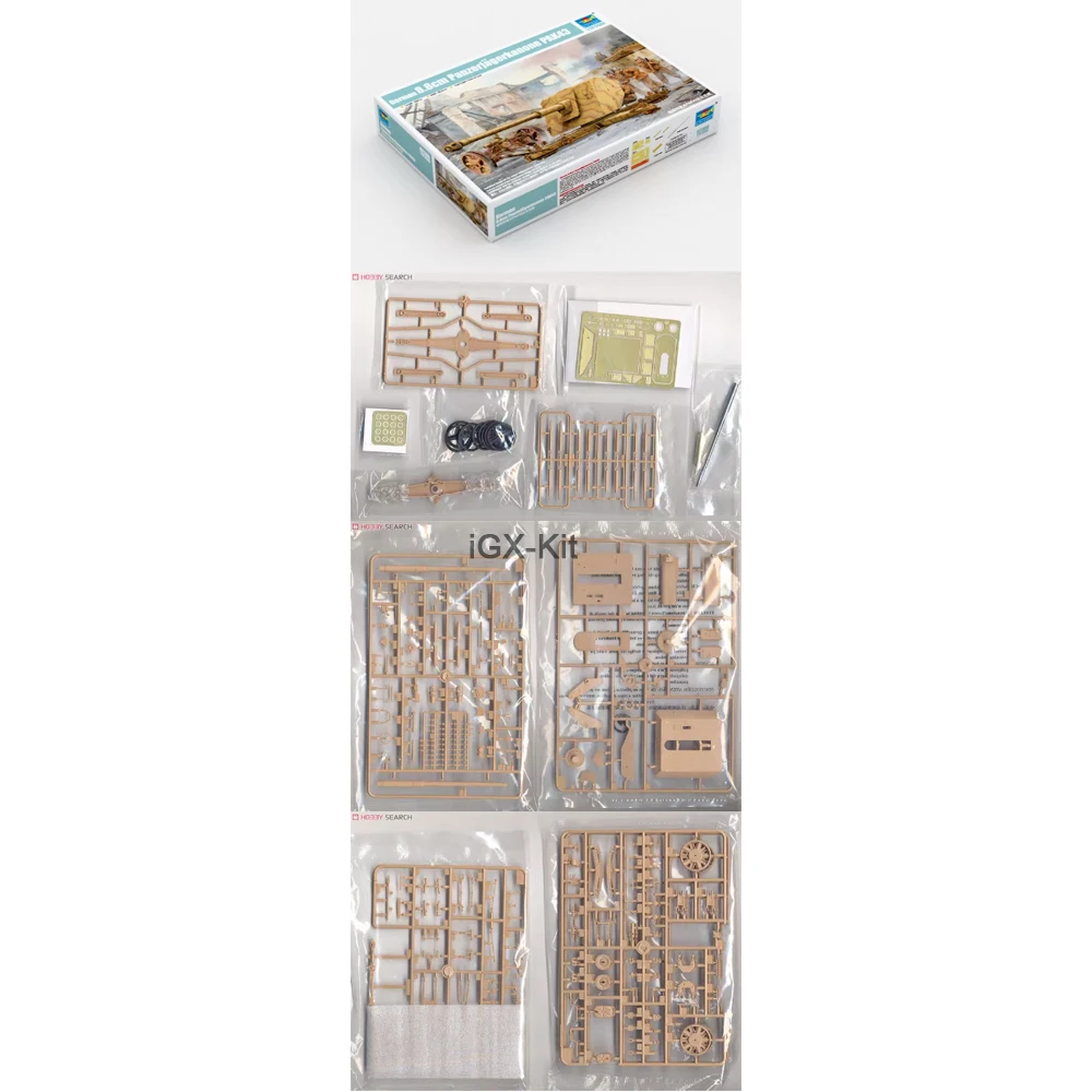 Trumpeter 02308 1/35 Scale German 8.8cm Panzerjagerkanone PAK 41/43 Anti Tank Gun Plastic Assembly Model Toy Building Kit
Trumpeter 02308 1/35 Scale German 8.8cm Panzerjagerkanone PAK 41/43 Anti Tank Gun Plastic Assembly Model Toy Building Kit