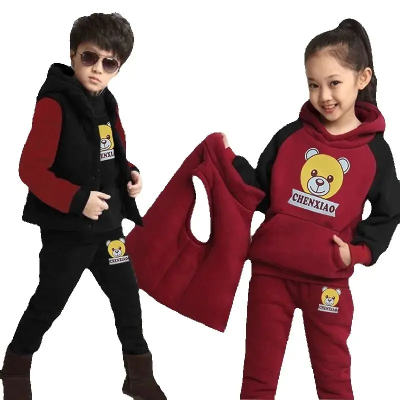Boys Girls Cotton Padded Sets Winter Kids Thick Fleece Warm Clothing Suits Hooded Cartoon 3Pcs Autumn Children Sweatshirt Outfit
Boys Girls Cotton Padded Sets Winter Kids Thick Fleece Warm Clothing Suits Hooded Cartoon 3Pcs Autumn Children Sweatshirt Outfit