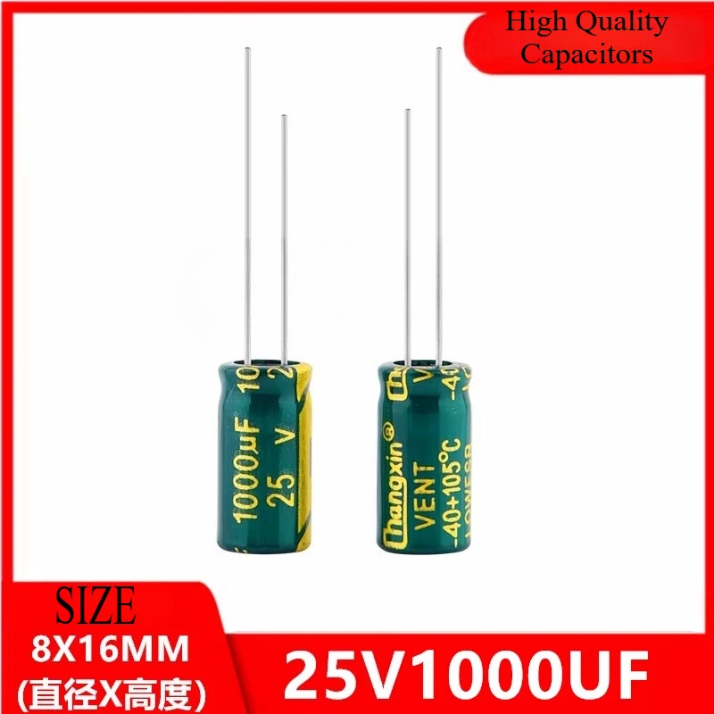 2Pcs 25V1000UF High Frequency Low Resistance Long Life New Electrolytic Capacitor 1000UF 25V Small Size 8X16MM
2Pcs 25V1000UF High Frequency Low Resistance Long Life New Electrolytic Capacitor 1000UF 25V Small Size 8X16MM