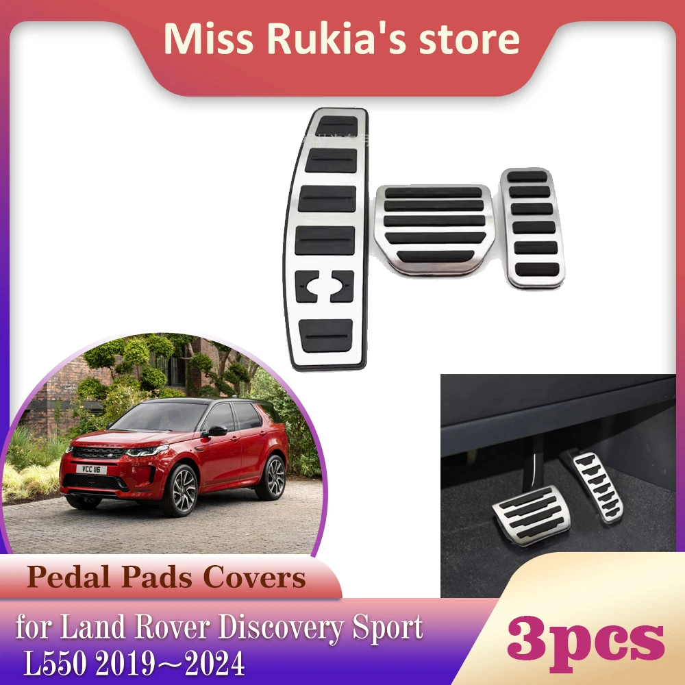 Автомобильная педаль из нержавеющей стали для Land Rover Discovery Sport L550 2019 ~ 2024 2020, противоскользящая подставка для тормоза, аксессуары 
Автомобильная педаль из нержавеющей стали для Land Rover Discovery Sport L550 2019 ~ 2024 2020, противоскользящая подставка для тормоза, аксессуары