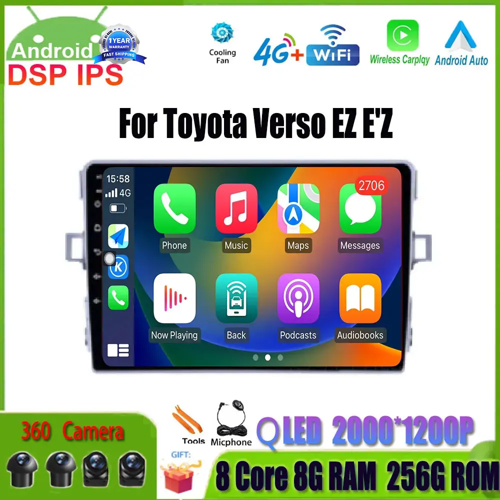 Автомобильный мультимедийный видеоплеер DSP 9 "Android 14 для Toyota Verso EZ E'Z, GPS, Авторадио, навигация, радио, аудио, стерео 2Din, 2 Din, DVD
Автомобильный мультимедийный видеоплеер DSP 9 "Android 14 для Toyota Verso EZ E'Z, GPS, Авторадио, навигация, радио, аудио, стерео 2Din, 2 Din, DVD