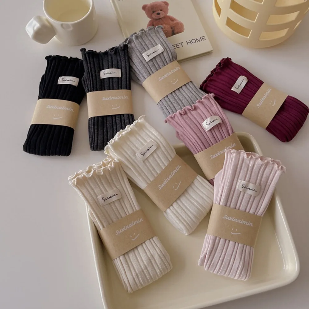 Kawaii Solid Color Ruffle Socks Cotton JK Japanese Style Knitted Socks Middle Tube Socks Girls
Kawaii Solid Color Ruffle Socks Cotton JK Japanese Style Knitted Socks Middle Tube Socks Girls