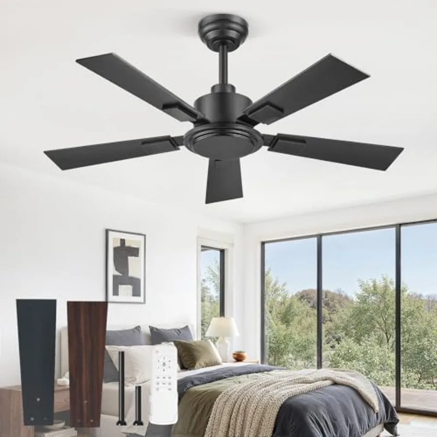 Ceiling Fan No Light, Ceiling Fan without Lights, Quiet Reversible DC Motor, 6-Speeds, Small Ceilg Fan with Remote for Bedroom,
Ceiling Fan No Light, Ceiling Fan without Lights, Quiet Reversible DC Motor, 6-Speeds, Small Ceilg Fan with Remote for Bedroom,
