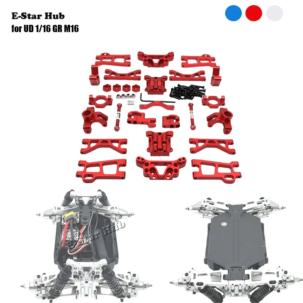 UD 1/16 GR M16 RC Car Parts Metal Upgrade Swing Arms Steering Cup C Seat Suspension Bracket Gearbox Cover Steering Rod Buggy
UD 1/16 GR M16 RC Car Parts Metal Upgrade Swing Arms Steering Cup C Seat Suspension Bracket Gearbox Cover Steering Rod Buggy