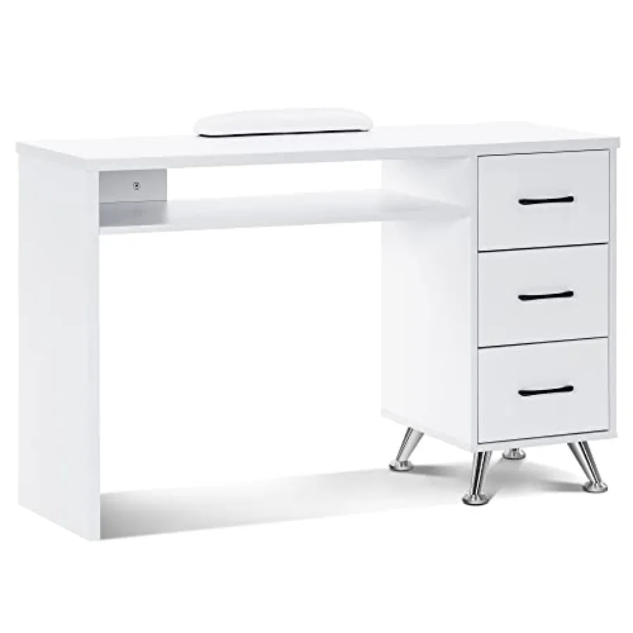 Manicure Table with Drawers Nail Desk with Wrist Rest Salon Beauty Spa Storage Workstation, 47.2" L x 17.7"(W) x 30.7"(H) 2655
Manicure Table with Drawers Nail Desk with Wrist Rest Salon Beauty Spa Storage Workstation, 47.2" L x 17.7"(W) x 30.7"(H) 2655