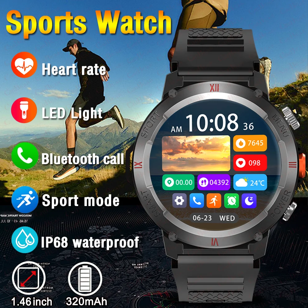 Новинка 2024, мужские Смарт-часы Huawei Xiaomi, GPS трек, светодиодный фонарик, уличные спортивные водонепроницаемые Смарт-часы для фитнеса с Bluetooth и звонками
Новинка 2024, мужские Смарт-часы Huawei Xiaomi, GPS трек, светодиодный фонарик, уличные спортивные водонепроницаемые Смарт-часы для фитнеса с Bluetooth и звонками
