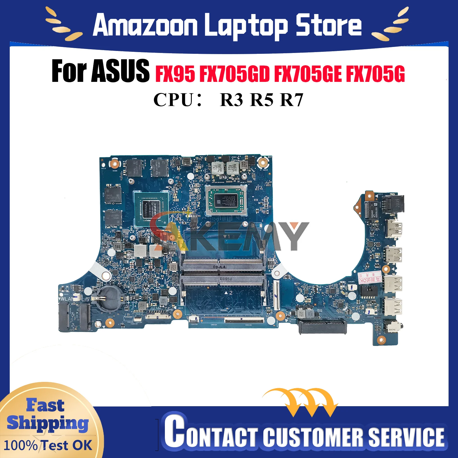 Материнская плата для ноутбука FX505DT для ASUS TUF Gaming FX705GT FX95D FX505D FX705GE FX705GD с процессором R3 R5 R7, тест ОК, быстрая доставка
Материнская плата для ноутбука FX505DT для ASUS TUF Gaming FX705GT FX95D FX505D FX705GE FX705GD с процессором R3 R5 R7, тест ОК, быстрая доставка
