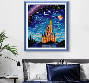 Наборы для вышивки крестом Joy Sunday, набор для вышивания с принтом 11CT, домашний декор «сделай сам», звездный замок 2
Наборы для вышивки крестом Joy Sunday, набор для вышивания с принтом 11CT, домашний декор «сделай сам», звездный замок 2