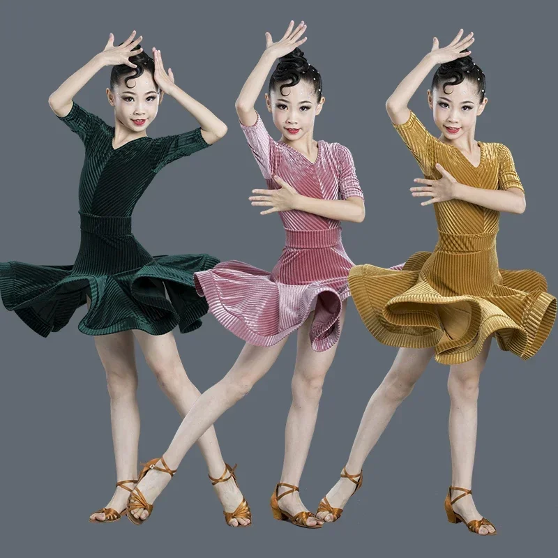 Salsa Rumba Samba Latin Dance Costume for Professional Competition Girls' Large Swing Dress New Children's Latin Training
Salsa Rumba Samba Latin Dance Costume for Professional Competition Girls' Large Swing Dress New Children's Latin Training