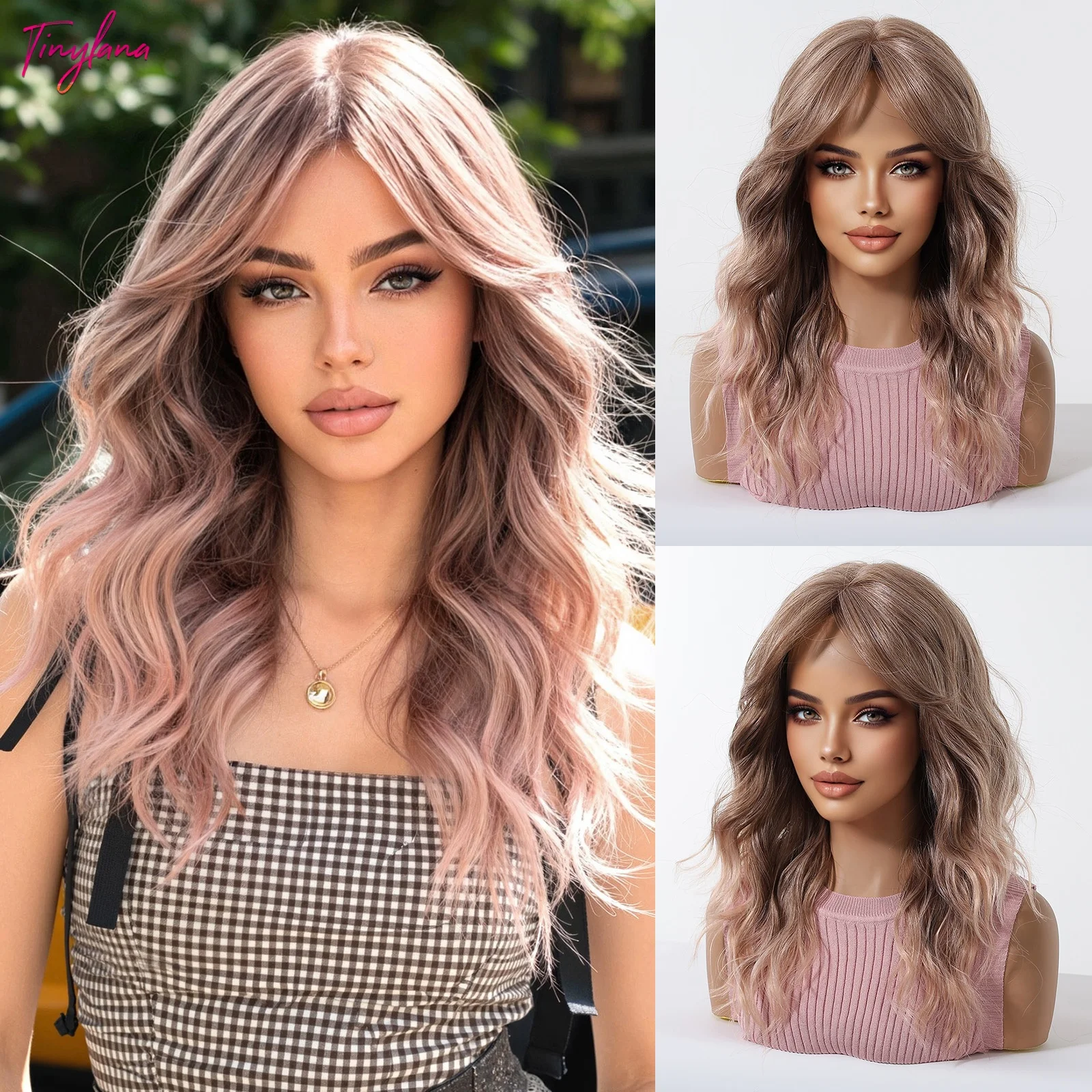 TinyLana Dusty Pink Ombre Wig With BangsLong Layered Body Wave Synthetic Hair Heat Resistant Fiber Y2K Cosplay Wigs For Women
TinyLana Dusty Pink Ombre Wig With BangsLong Layered Body Wave Synthetic Hair Heat Resistant Fiber Y2K Cosplay Wigs For Women