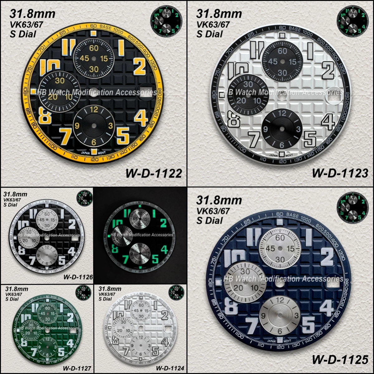 31.8mm S Logo Oak Dial Fit VK63/67 Quartz Movement Green Luminous High-Quality Watch Modification Accessories
31.8mm S Logo Oak Dial Fit VK63/67 Quartz Movement Green Luminous High-Quality Watch Modification Accessories