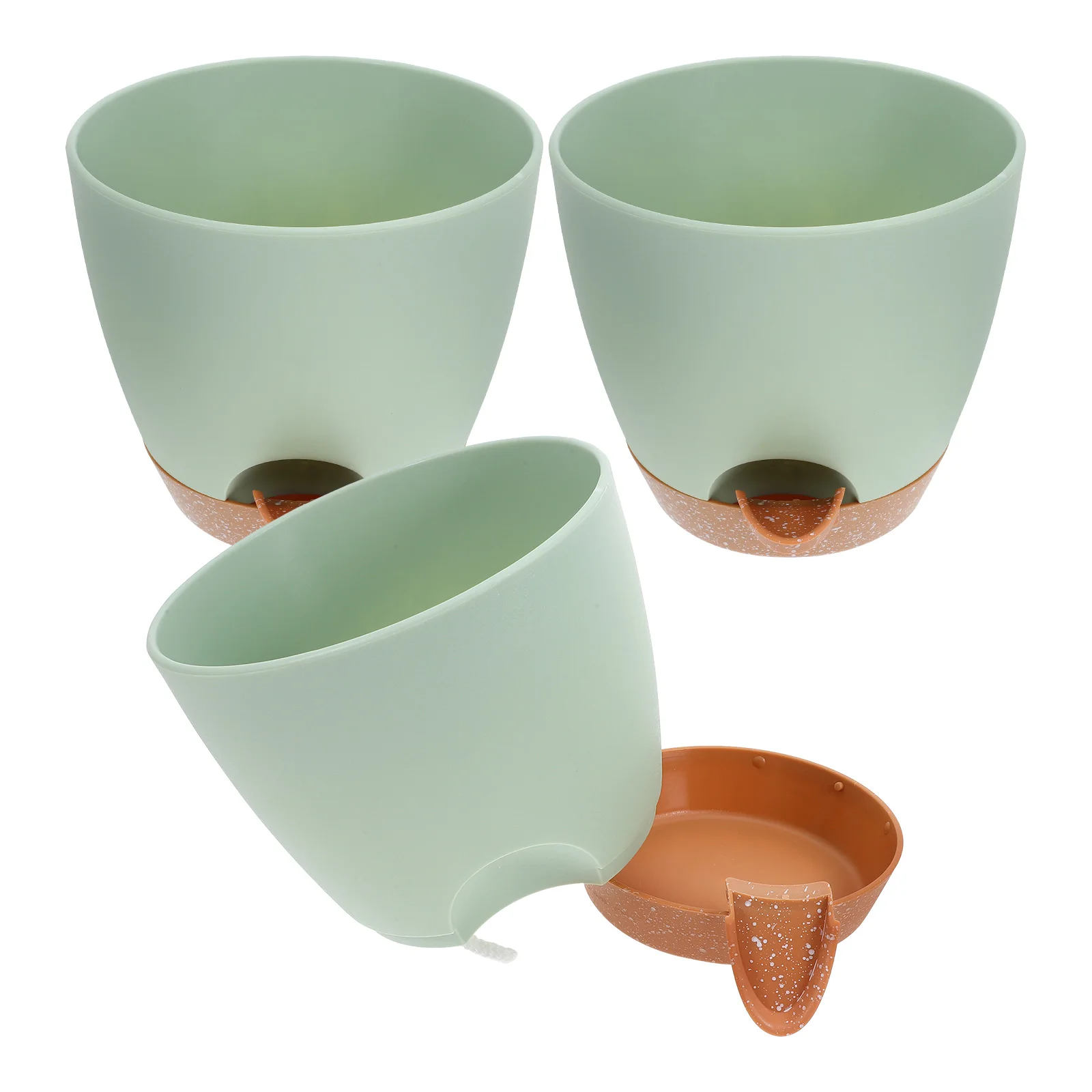 3 Pcs Automatic Water Absorbent Flower Pot Planter Boxes Pots Self Watering Flowerpot Plastic Plants Office
3 Pcs Automatic Water Absorbent Flower Pot Planter Boxes Pots Self Watering Flowerpot Plastic Plants Office