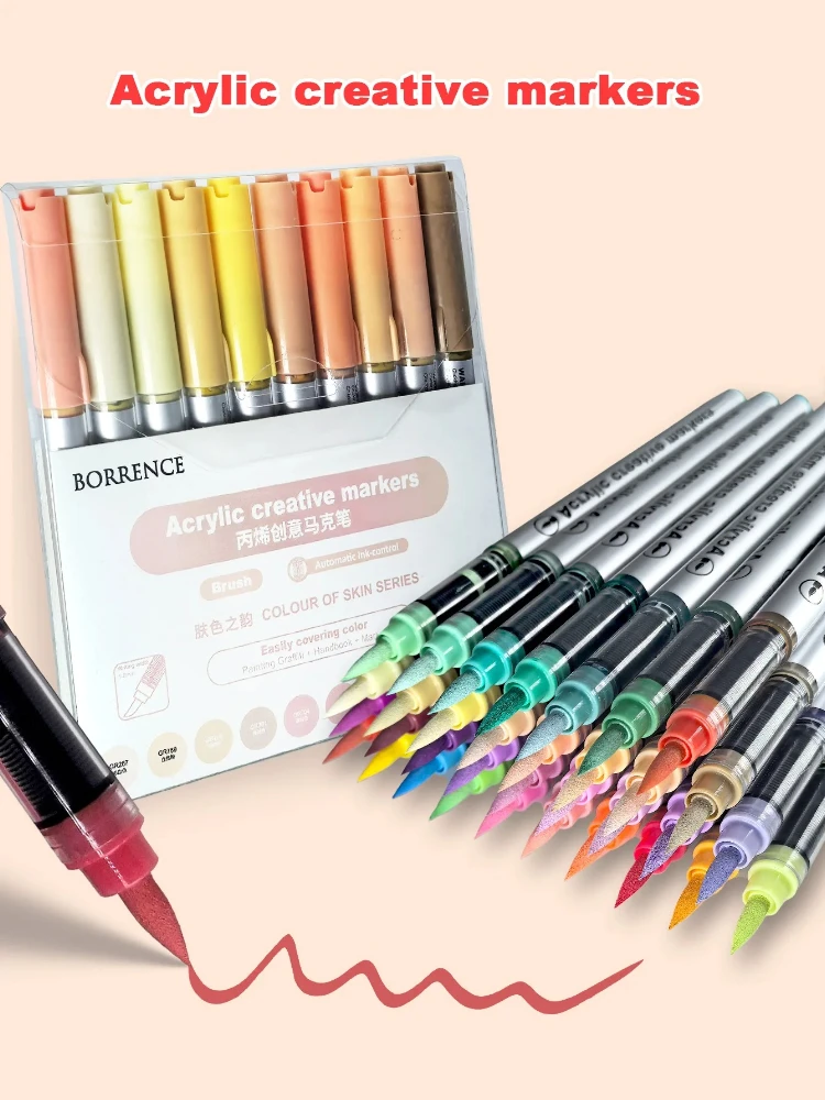 10/120 Colors Direct Liquid Acrylic Marker Pen Paint Brush Pen for Painting Ceramic DIY School Art Supplies Stationery PK LANGUO
10/120 Colors Direct Liquid Acrylic Marker Pen Paint Brush Pen for Painting Ceramic DIY School Art Supplies Stationery PK LANGUO