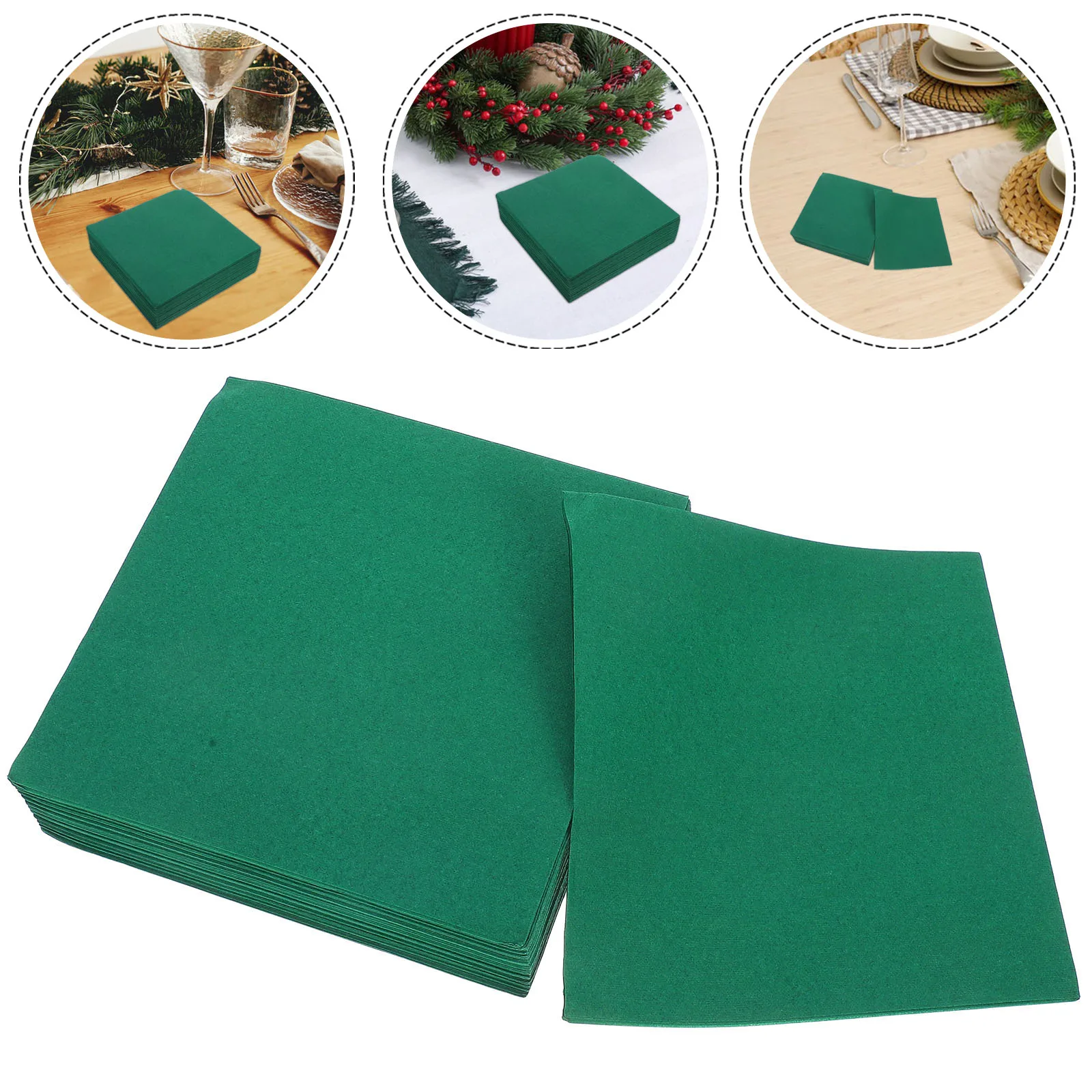 50 Pcs Paper Napkin Napkins Dinner Feast Dark Green Virgin Wood Pulp Disposable
50 Pcs Paper Napkin Napkins Dinner Feast Dark Green Virgin Wood Pulp Disposable