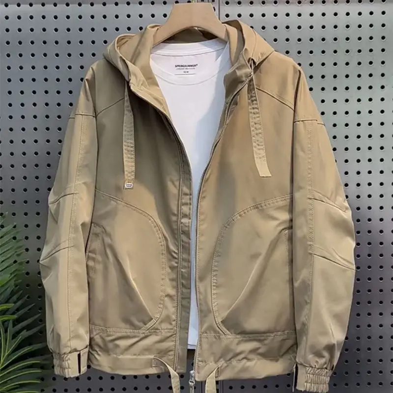 Spring Autumn New Fashion Solid Hooded Long Sleeve Jackets Men's Clothing Casual Loose Simplicity Zipper Korean Lacing Chic Tops
Spring Autumn New Fashion Solid Hooded Long Sleeve Jackets Men's Clothing Casual Loose Simplicity Zipper Korean Lacing Chic Tops