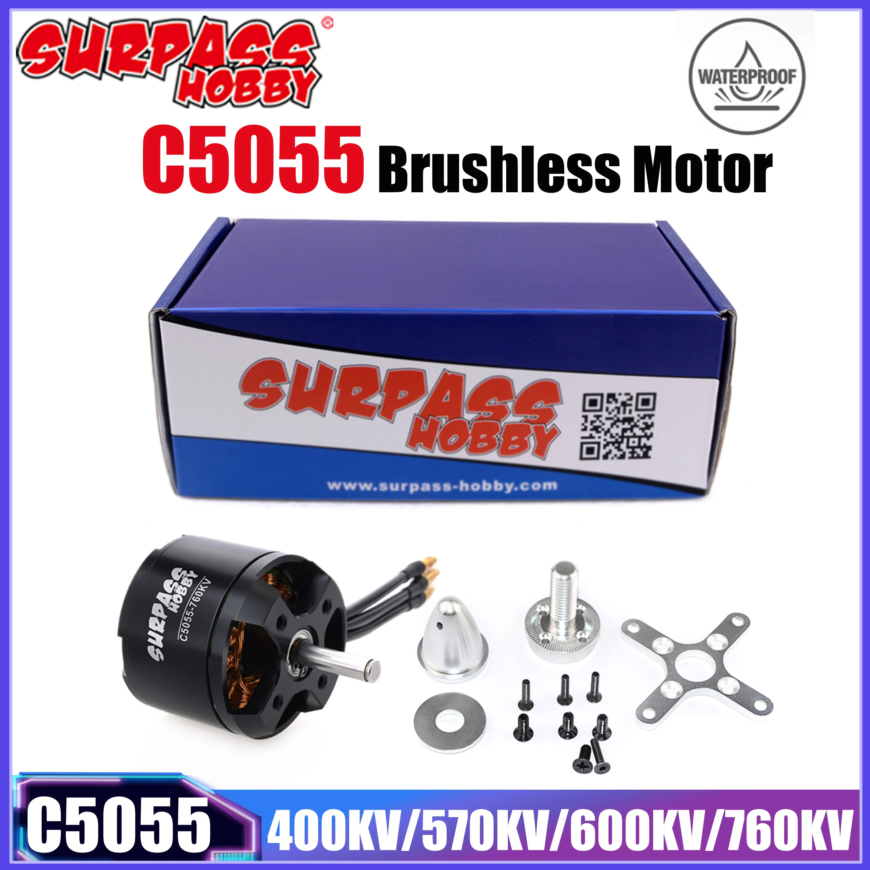 SURPASS HOBBY C5055 400KV 570KV 600KV 760KV Brushless Motor for RC Airpalne Fixed-wing Helicopter Aircraft Fighter Planes Glider
SURPASS HOBBY C5055 400KV 570KV 600KV 760KV Brushless Motor for RC Airpalne Fixed-wing Helicopter Aircraft Fighter Planes Glider