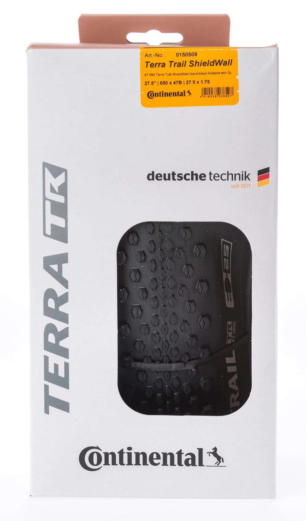 CONTINENTAL Terra Trail ShieldWall Pneu 27.5x1.75 650x47 Original Folding Bicycle Tire Tubless TR Bike Tyre MTB XC Cycling Parts
CONTINENTAL Terra Trail ShieldWall Pneu 27.5x1.75 650x47 Original Folding Bicycle Tire Tubless TR Bike Tyre MTB XC Cycling Parts