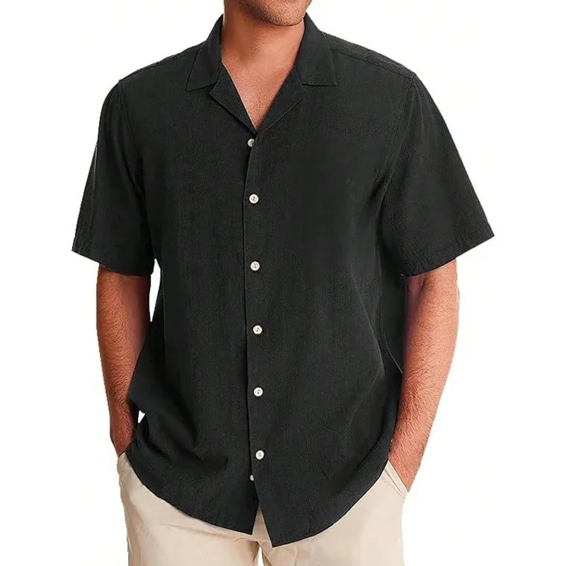 2026 Qualityhoteel Button Down Shirt For Men Solid Color Cotton Linen Button Down Short Sleeve Tops Fashion Lightweight Hawaiian Blouse
2026 Qualityhoteel Button Down Shirt For Men Solid Color Cotton Linen Button Down Short Sleeve Tops Fashion Lightweight Hawaiian Blouse
