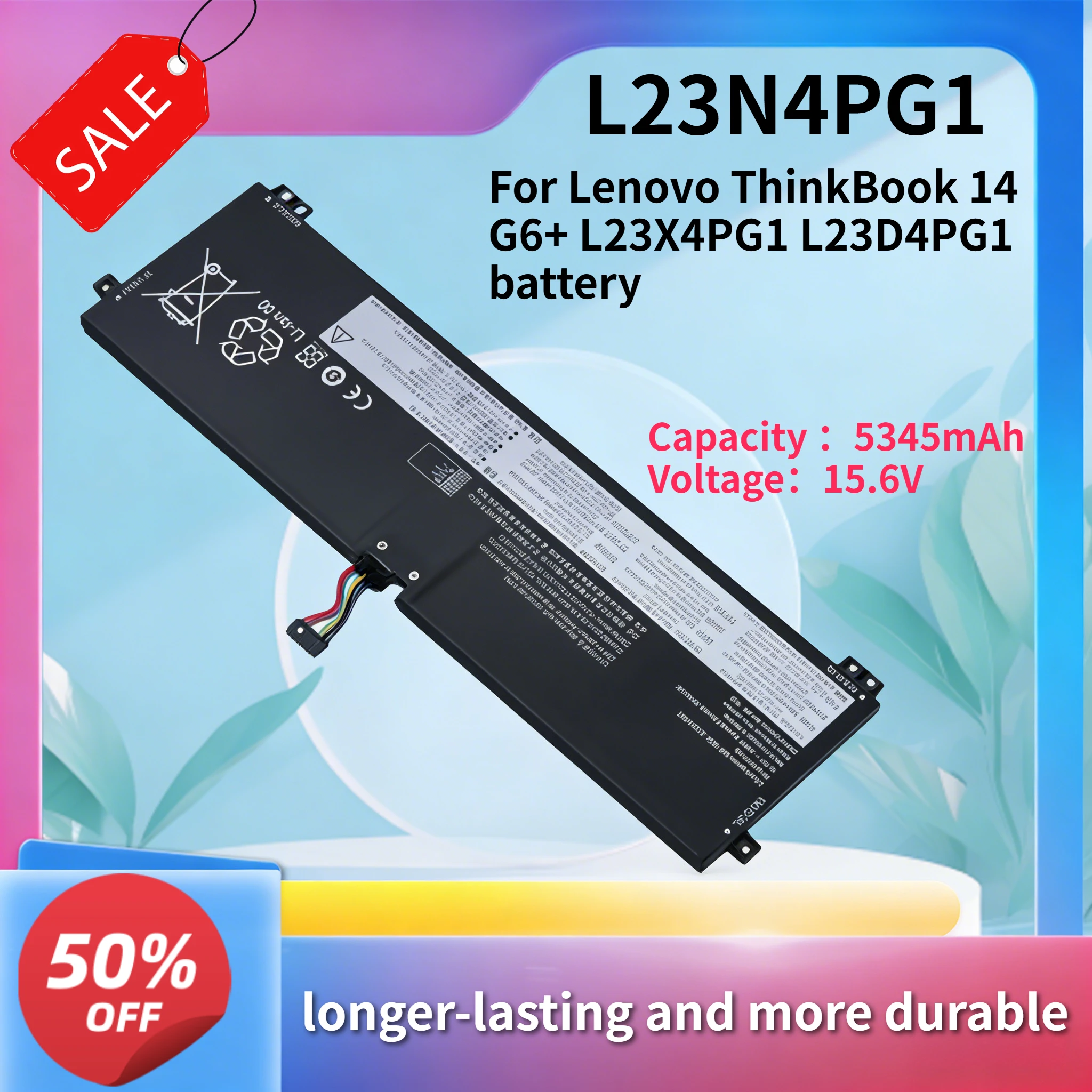 L23X4PG1 L23D4PG1 15.52V 5345mAh High Quality Laptop Battery Compatible with Lenovo ThinkBook 14 G6+
L23X4PG1 L23D4PG1 15.52V 5345mAh High Quality Laptop Battery Compatible with Lenovo ThinkBook 14 G6+