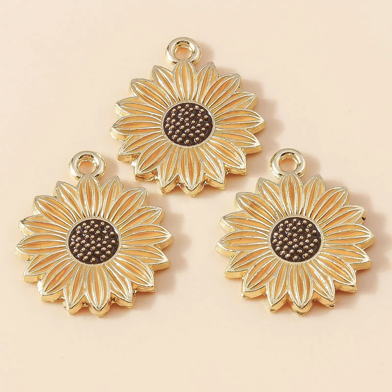 Leslie 10pcs Enamel Kawaii Sunflower Charms for DIY Earring Necklace Daisy Flowers Pendants Handmade Jewelry Accessories
Leslie 10pcs Enamel Kawaii Sunflower Charms for DIY Earring Necklace Daisy Flowers Pendants Handmade Jewelry Accessories