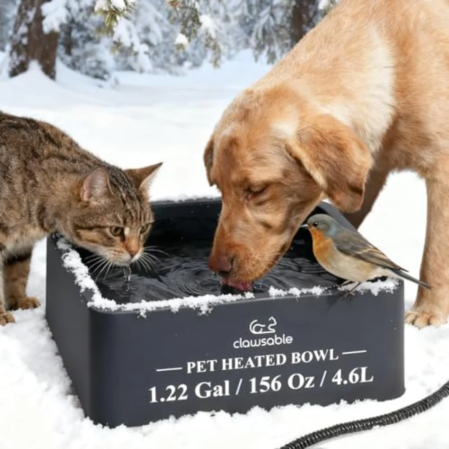 Large Heated Dog Bowl for Outdoor Dogs Cats Heated Water Pet Dish with 78.4" Chewproof Cord Water Thermal-Bowl for Rabbit Chick
Large Heated Dog Bowl for Outdoor Dogs Cats Heated Water Pet Dish with 78.4" Chewproof Cord Water Thermal-Bowl for Rabbit Chick