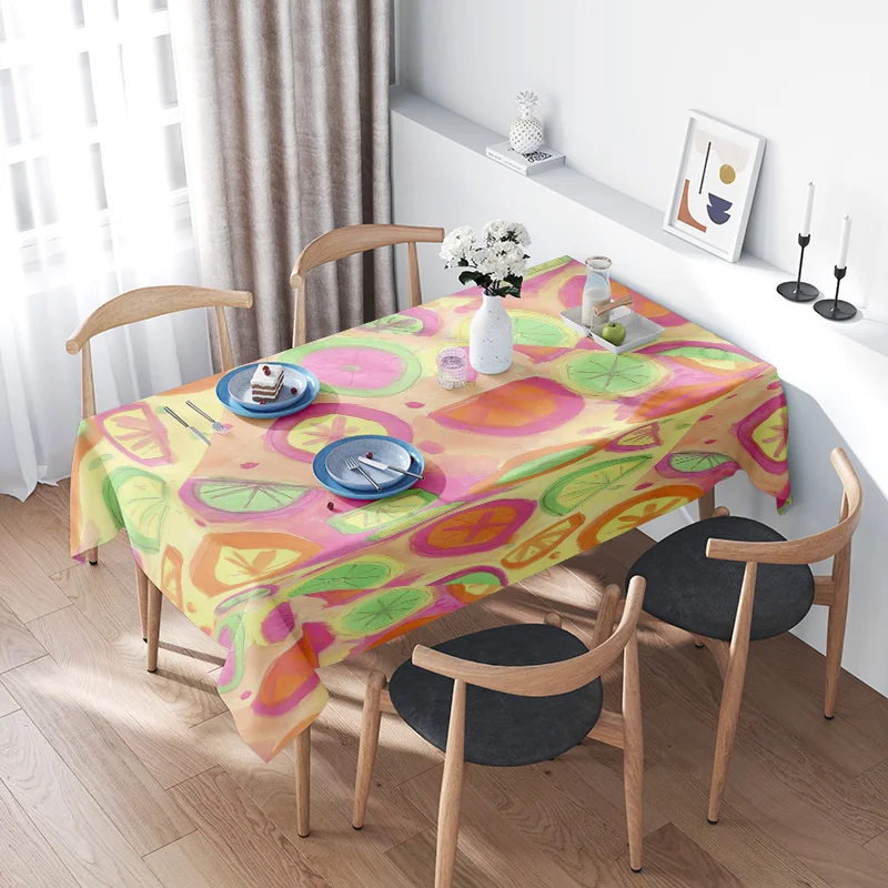Colorful Fruit Print Tablecloth Set - Easy Care Washable Polyester Dining Room Decoration Accessories Home Decor in Kitchen Dini
Colorful Fruit Print Tablecloth Set - Easy Care Washable Polyester Dining Room Decoration Accessories Home Decor in Kitchen Dini