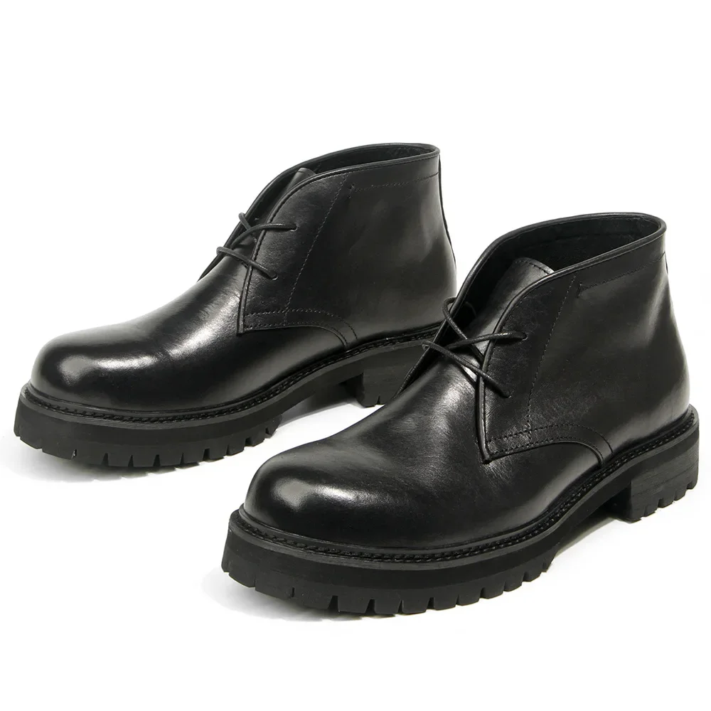 Retro Style High Quality Cowhide Men's Boots Retro Men's Shoes All Genuine Leather Ankle Motorcycle Boots
Retro Style High Quality Cowhide Men's Boots Retro Men's Shoes All Genuine Leather Ankle Motorcycle Boots
