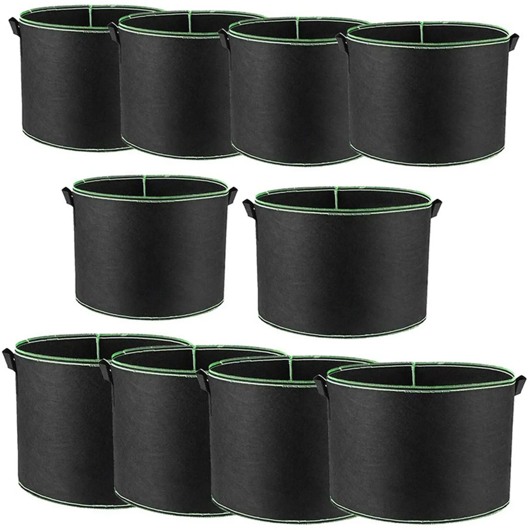 10 Pack 2 Gallon Grow Bags,Nonwoven Vegetable Flower Plant Grow Bags with Durable Handles
10 Pack 2 Gallon Grow Bags,Nonwoven Vegetable Flower Plant Grow Bags with Durable Handles