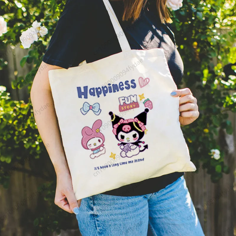 Sanrio My Melody Kuromi Best Friends Cute Graphic Canvas Bags Large Capacity College Harajuku Handbag Women Bag Shopping Bag
Sanrio My Melody Kuromi Best Friends Cute Graphic Canvas Bags Large Capacity College Harajuku Handbag Women Bag Shopping Bag