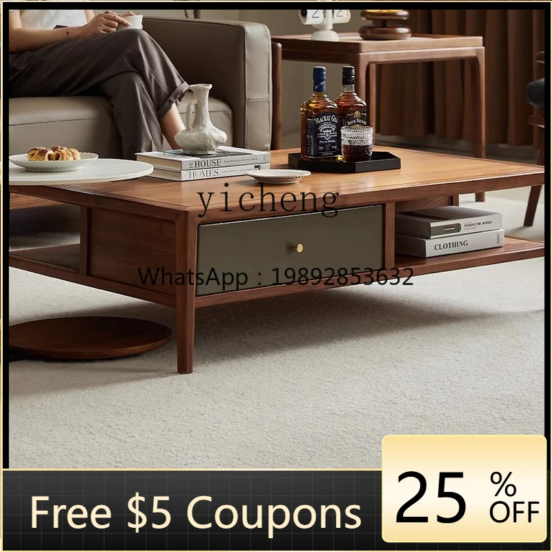 UU North American black walnut coffee table minimalist log living room coffee style low table
UU North American black walnut coffee table minimalist log living room coffee style low table