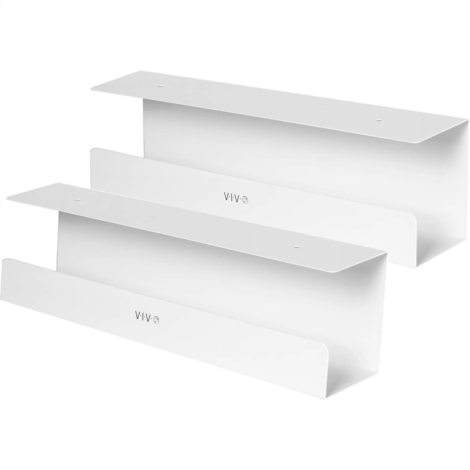 Under Desk Cable Management Tray 2 Pack, Cord Organizer for Home Office, White
Under Desk Cable Management Tray 2 Pack, Cord Organizer for Home Office, White