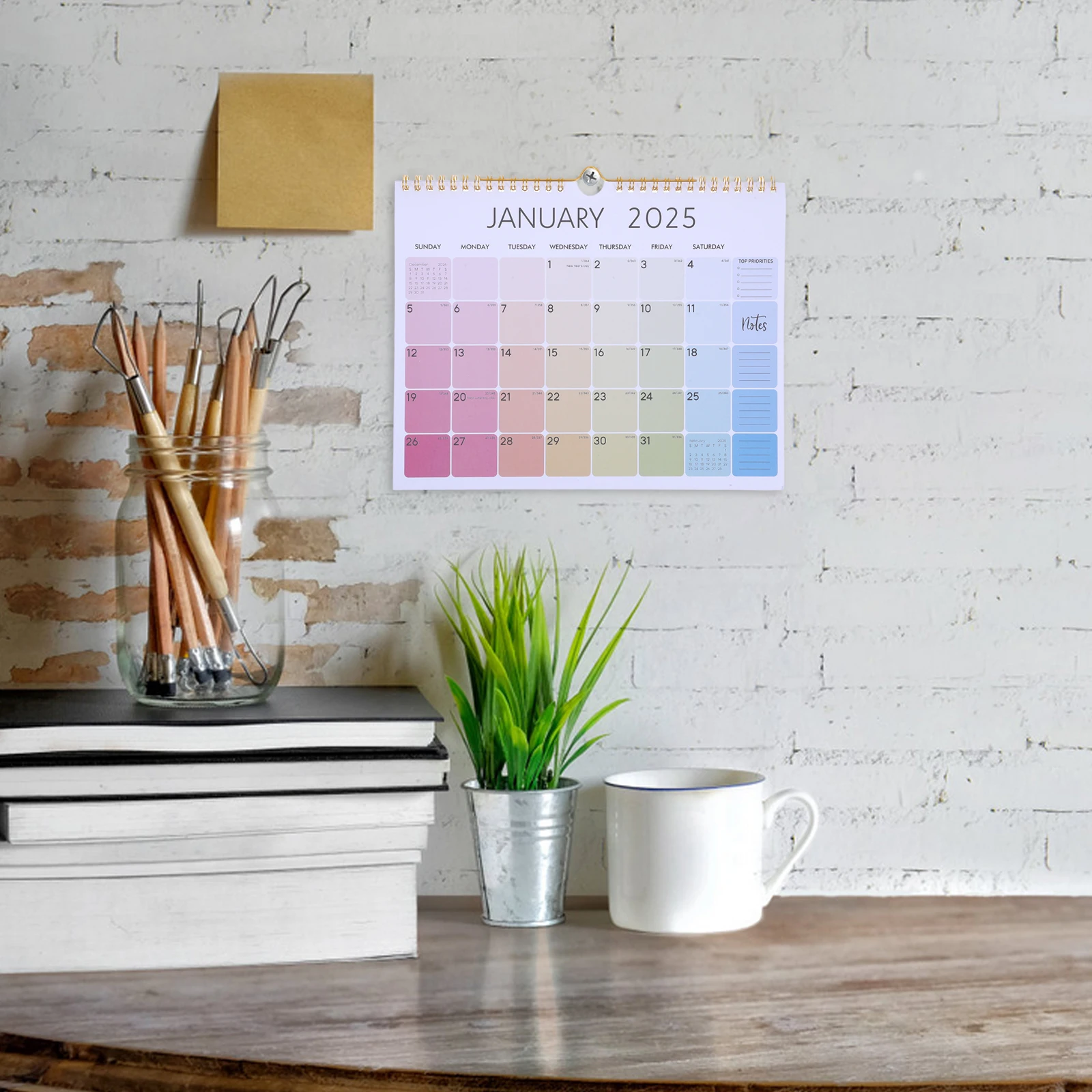2025 Wall Calendar Yearly Planner Aesthetic Design Sturdy Coil Monthly Calendars Office Use Large Writing Space
2025 Wall Calendar Yearly Planner Aesthetic Design Sturdy Coil Monthly Calendars Office Use Large Writing Space
