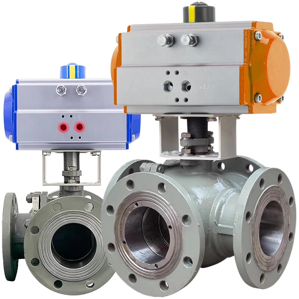 2 Inch ANSI 300Lb Flange Stainless Steel 304 Cast Steel WCB PN40 4 Way Multi Port Pneumatic 4 Way Ball Valve Pneumatic Actuator
2 Inch ANSI 300Lb Flange Stainless Steel 304 Cast Steel WCB PN40 4 Way Multi Port Pneumatic 4 Way Ball Valve Pneumatic Actuator