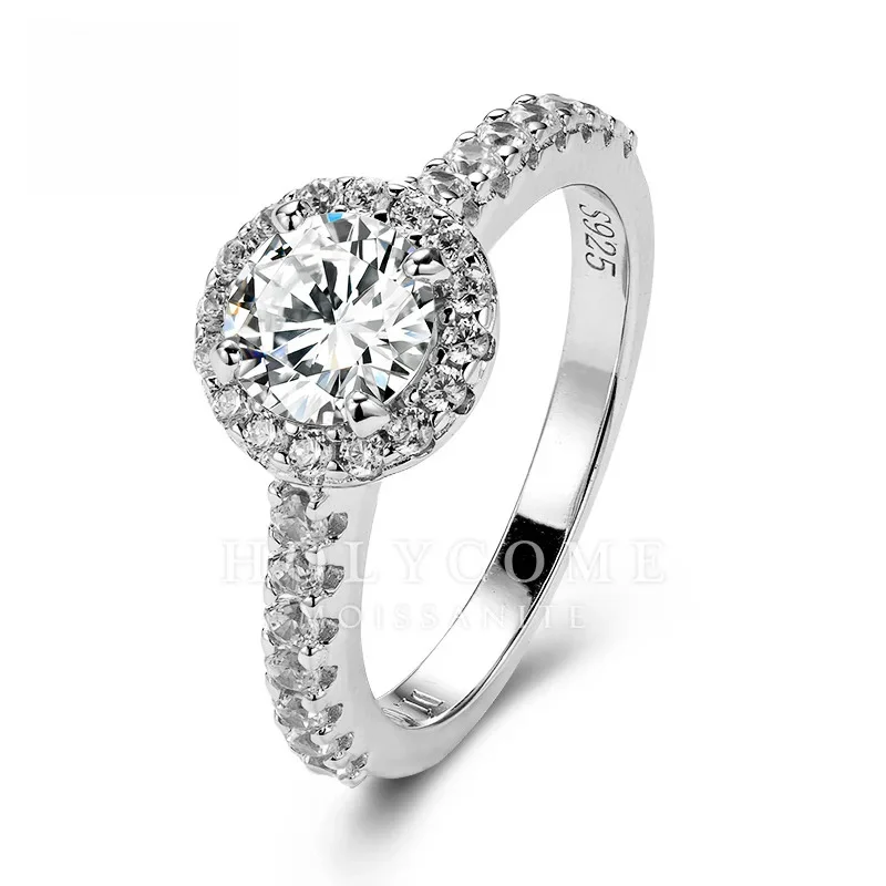 Fashion Round Cut D Color VVS1 Clarity Silver Plated 18K Gold Moissanite Ring S925 Sterling Silver Ring
Fashion Round Cut D Color VVS1 Clarity Silver Plated 18K Gold Moissanite Ring S925 Sterling Silver Ring