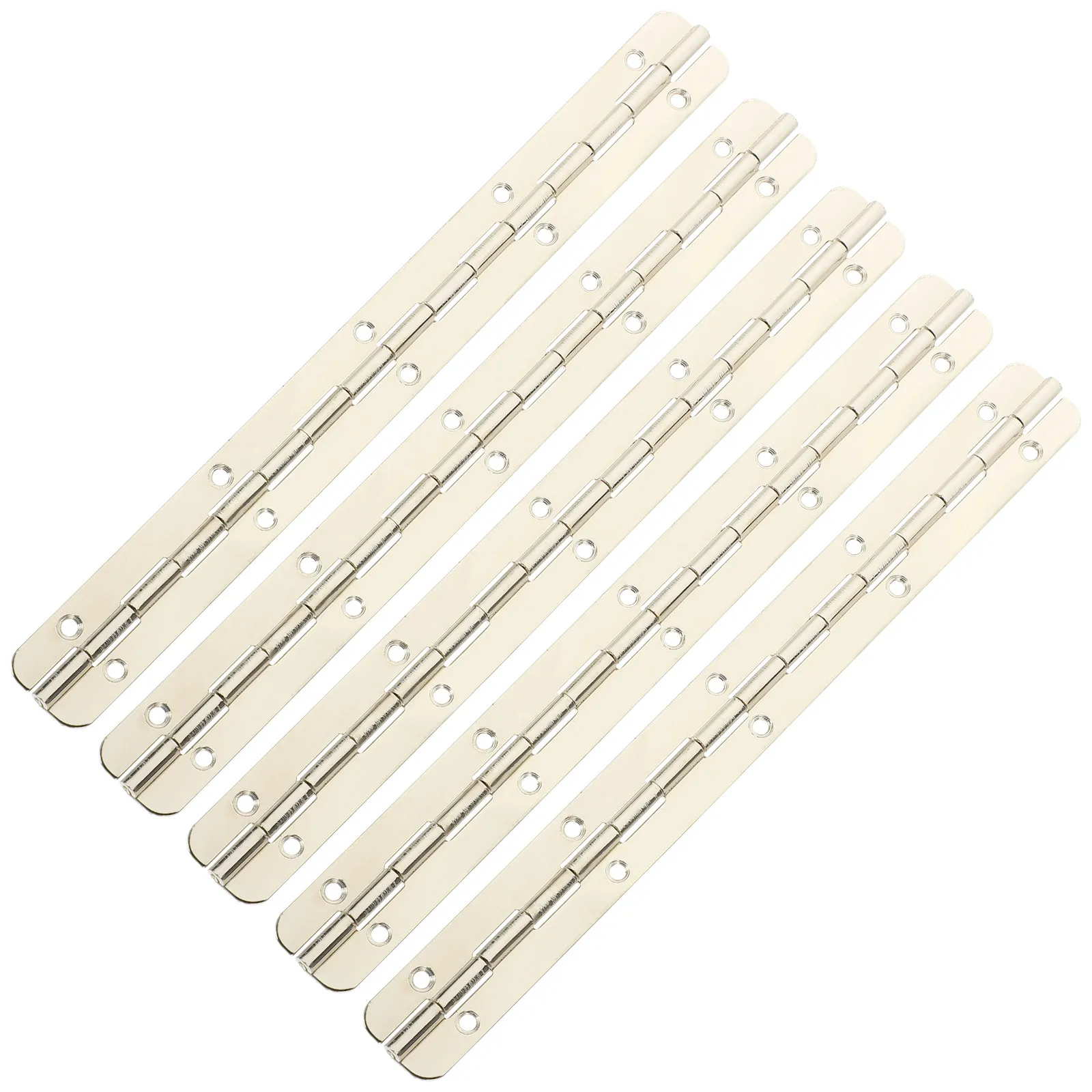 5Pcs Steel Continuous Hinge Nickel Plated 180 Degree Door Heavy Duty Cabinet Box Hinges for Woodworking Jewelry Storage Crafts
5Pcs Steel Continuous Hinge Nickel Plated 180 Degree Door Heavy Duty Cabinet Box Hinges for Woodworking Jewelry Storage Crafts