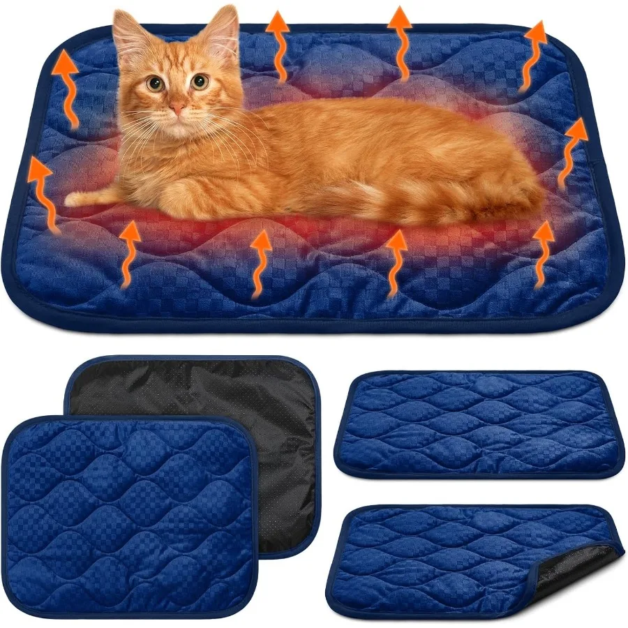 4 Pack Self-Warming Cat Mat with Self-Heating Technology for Indoor and Outdoor Use Thermal Pet Bed with Body Heat Activation W
4 Pack Self-Warming Cat Mat with Self-Heating Technology for Indoor and Outdoor Use Thermal Pet Bed with Body Heat Activation W
