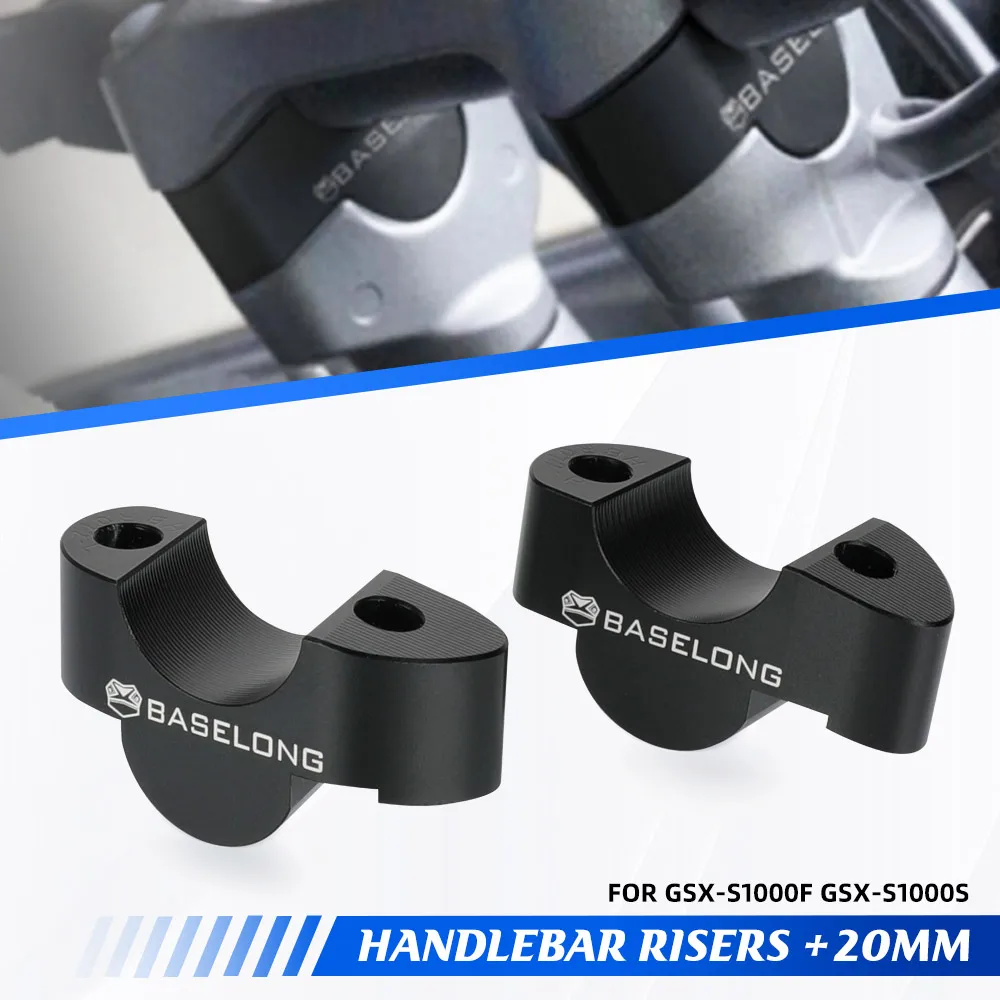 GSXS1000 20mm Handlebar Riser Mount Handle Bar Clamp Rise Extend Adapte GSX-S1000 Riser Clamps For Suzuki GSX-S1000F GSX-S1000S
GSXS1000 20mm Handlebar Riser Mount Handle Bar Clamp Rise Extend Adapte GSX-S1000 Riser Clamps For Suzuki GSX-S1000F GSX-S1000S