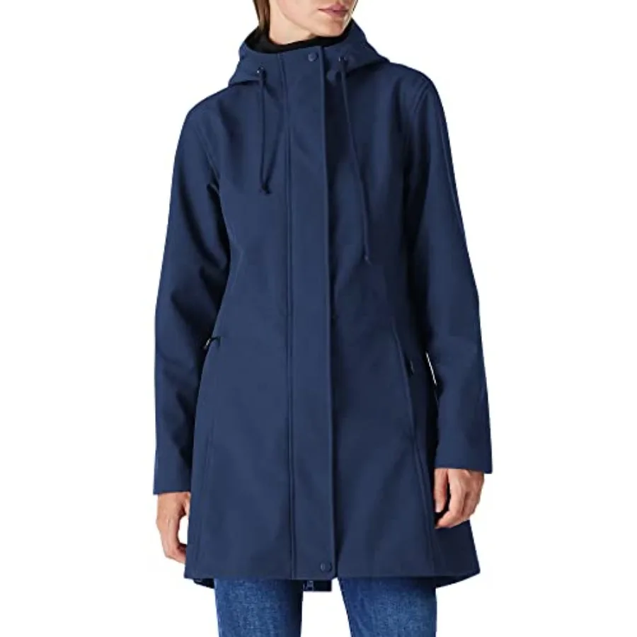 Women's Lightweight Waterproof Fleece Lined Hooded Softshell Rain Jacket, Warm Windbreaker Long Coat
Women's Lightweight Waterproof Fleece Lined Hooded Softshell Rain Jacket, Warm Windbreaker Long Coat