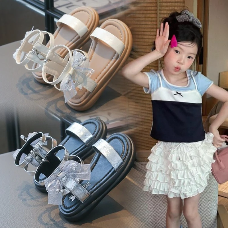 Summer Kids Lolita Princess Sandals Bowknot Causal Girls Dress Sandals Platform Open-toe High-top Children Beach Roman Sandals
Summer Kids Lolita Princess Sandals Bowknot Causal Girls Dress Sandals Platform Open-toe High-top Children Beach Roman Sandals