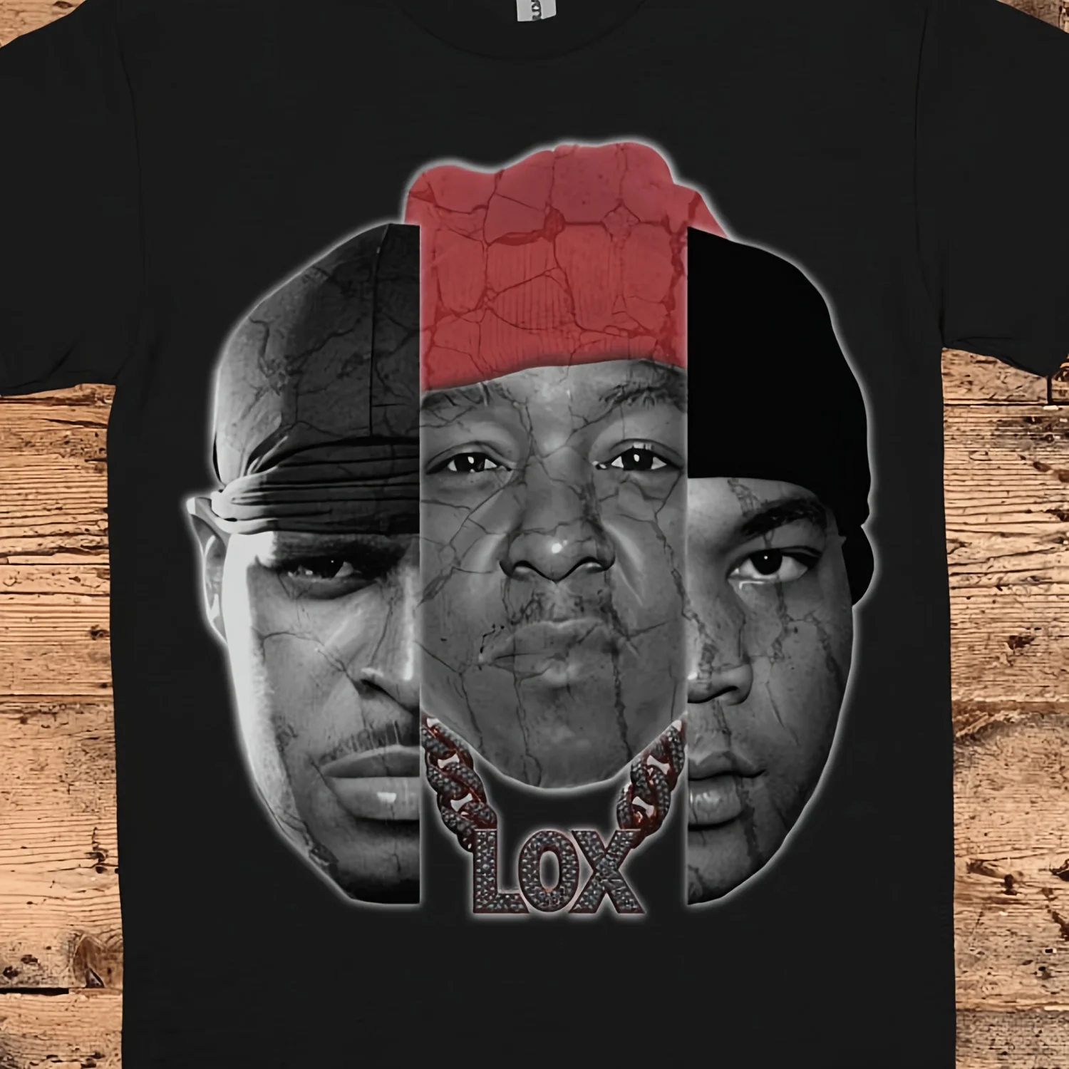 The Lox Vintage Hip-Hop T-Shirt - 90S Rap Group & Member Logos (Jadakiss, Styles P, Sheek Louch) - Iconic Backing Group Shirts for Rap Fans, Urban
The Lox Vintage Hip-Hop T-Shirt - 90S Rap Group & Member Logos (Jadakiss, Styles P, Sheek Louch) - Iconic Backing Group Shirts for Rap Fans, Urban