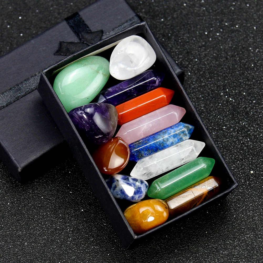 13 PCS/Set Natural Stone Crystal Gem Seven Chakra Healing Stone Quartz Mineral Jewelry Healing Gem Home Decor Craft
13 PCS/Set Natural Stone Crystal Gem Seven Chakra Healing Stone Quartz Mineral Jewelry Healing Gem Home Decor Craft