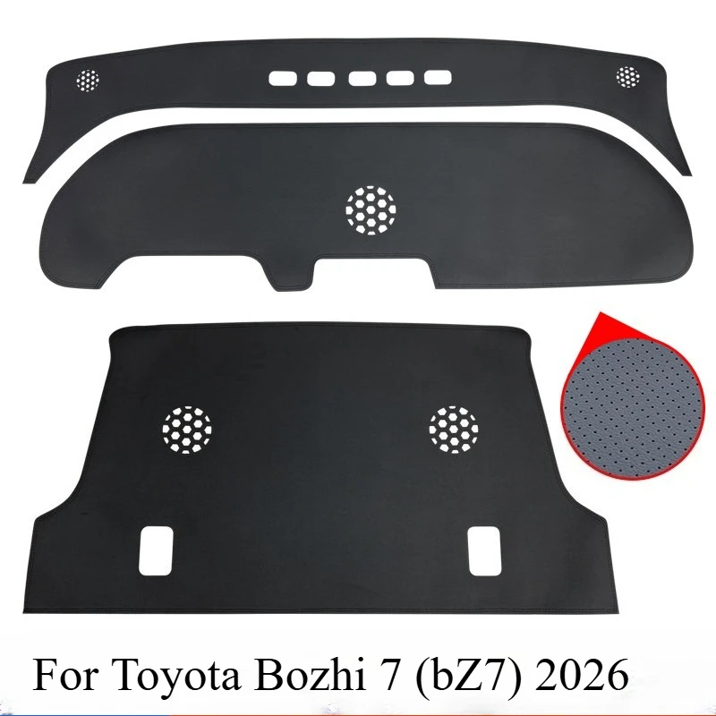 For Toyota Bozhi 7 (bZ7) 2026 Dashboard Cover — Heat Insulation UV Protection Sun Shield, Non‑Slip Leather Interior Accessory
For Toyota Bozhi 7 (bZ7) 2026 Dashboard Cover — Heat Insulation UV Protection Sun Shield, Non‑Slip Leather Interior Accessory