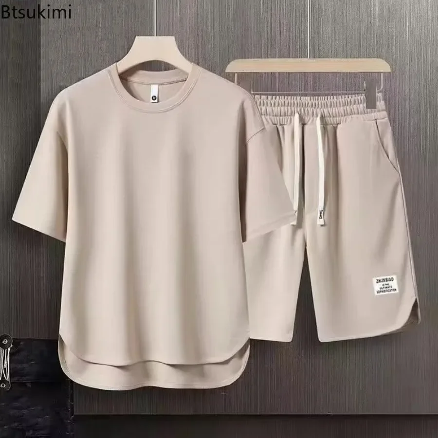 2025 Fashion Versatile Sport Sets Men's Summer Short-sleeve O-neck T-shirt+Shorts Loose Casual Two Pieces Couple Tracksuits Male
2025 Fashion Versatile Sport Sets Men's Summer Short-sleeve O-neck T-shirt+Shorts Loose Casual Two Pieces Couple Tracksuits Male