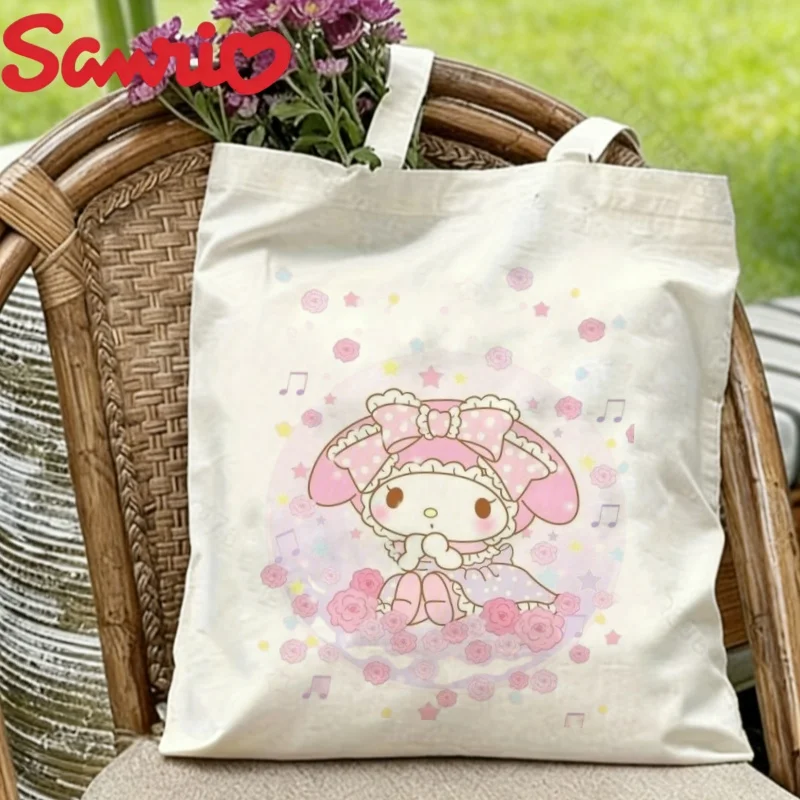 1PC Kawaii Sanrio My Melody Floral Music Print Canvas Tote Bag Eco Reusable Shoulder Shopper
1PC Kawaii Sanrio My Melody Floral Music Print Canvas Tote Bag Eco Reusable Shoulder Shopper