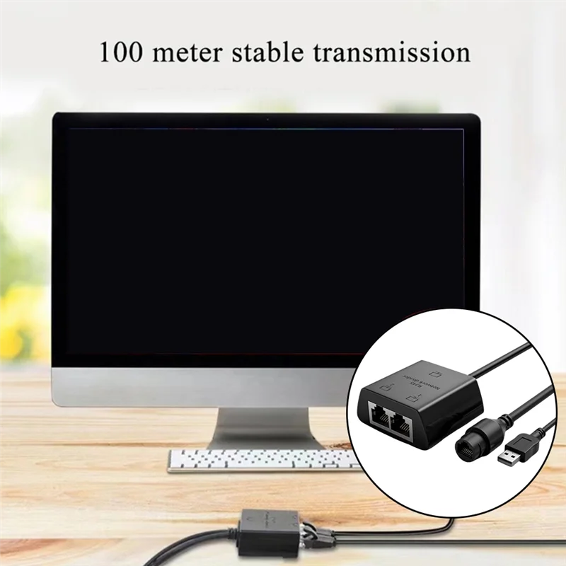 RJ45 Splitter 1 To 2 Ethernet Adapter Compatible Cat5 Cat5e Network Cable Extender For Router Laptop Durable (Female)
RJ45 Splitter 1 To 2 Ethernet Adapter Compatible Cat5 Cat5e Network Cable Extender For Router Laptop Durable (Female)